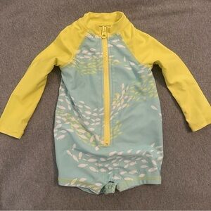 Ocean + Coast Unisex Baby Rash guard with shorts and sleeves  Swim Suit